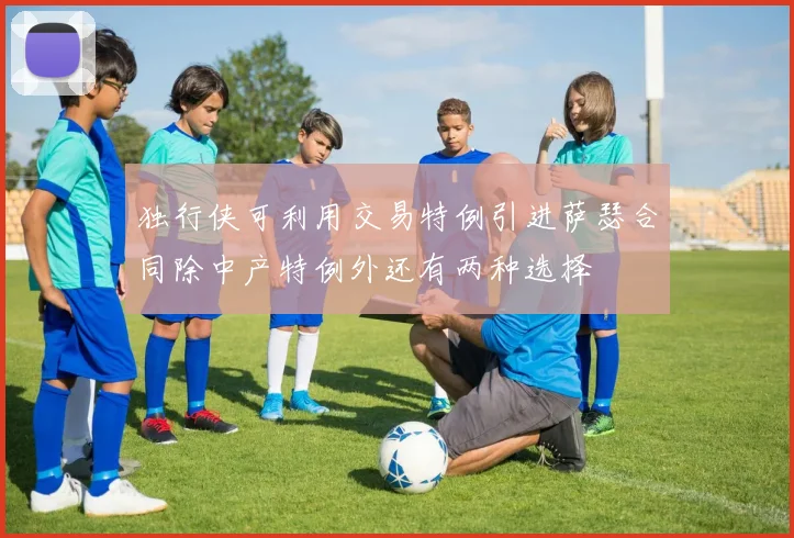 独行侠可利用交易特例引进萨瑟合同除中产特例外还有两种选择
